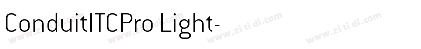ConduitITCPro Light字体转换